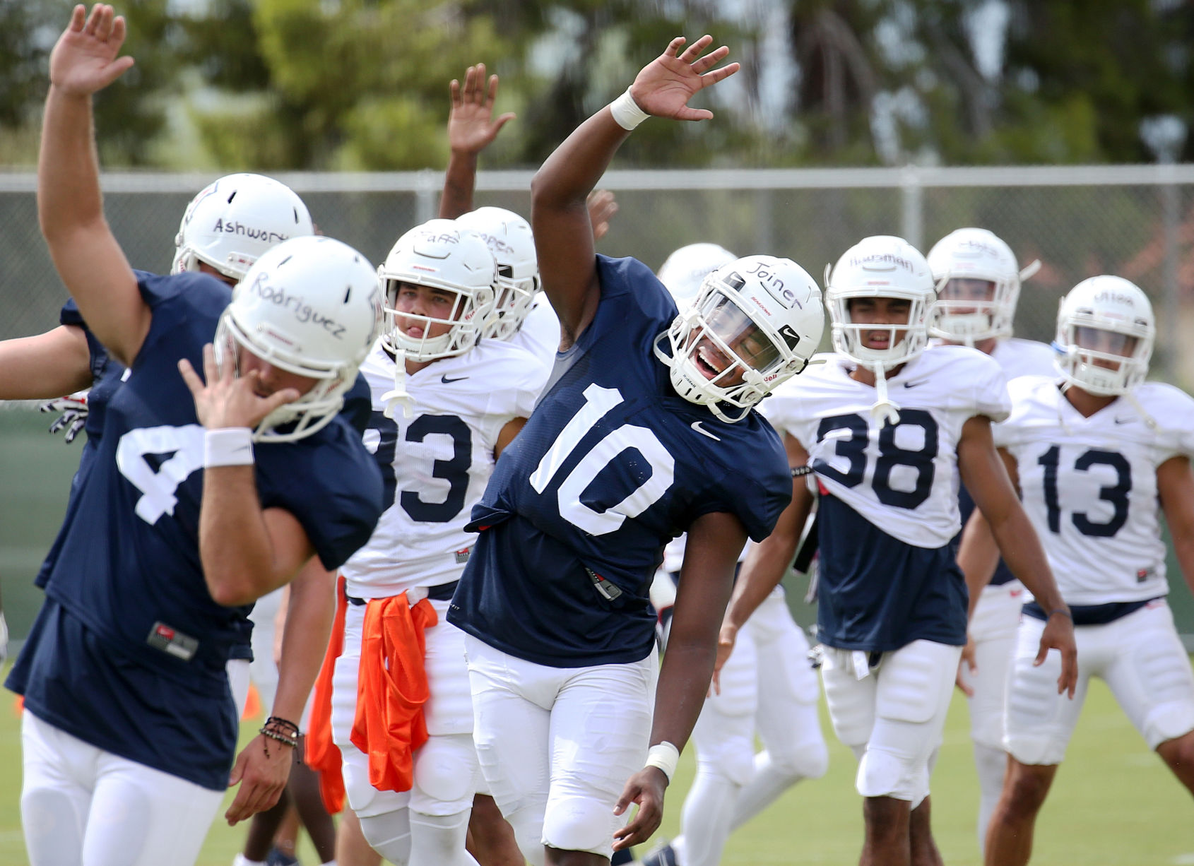 Arizona Wildcats football practice